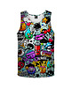 t-shirty dla chłopców Bokserka Top Boy DR.CROW Graffiti Bizarre