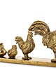 ozdoby wielkanocne Dekoracja - złota kurnikowa RODZINA 21,5x33x7 cm
