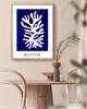 grafiki i ilustracje PLAKAT indygo , abstrakcja, matisse, granatowy