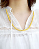 korale Yellow lekki Naszyjnik bez metalu