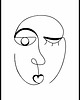 plakaty Plakat "Profil kobiety"