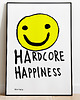 plakaty Plakat HARDCORE HAPPINESS  grafika ilustracja na szczęście dla hardkora