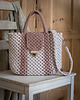 torby na ramię Makramowa torebka City Bag - perła/wrzos