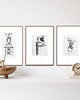 grafiki i ilustracje Detale architektoniczne - Komplet 3 reprodukcji