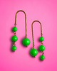 kolczyki swarovski Swarovski neon pearls : crazy pearls : green