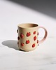 kubki i filiżanki Ceramiczny kubek w truskawki 300 ml