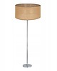 lampy podłogowe LAMPA STOJĄCA PODŁOGOWA CHROM ABAŻUR JUTA 40CM E27