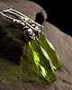 kolczyki wire wrapping Kolczyki Bali Bali - Kwarc Green Srebro