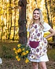fartuchy kuchenne Elegancki Fartuch Kuchenny Jesienny - PREZENT dla Mamy, Przyjaciółki