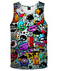 t-shirty męskie DR.CROW Bokserka Męska Graffiti Bizarre