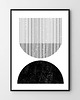 plakaty Plakat Czarna geometria abstrakcja minimalistyczna