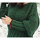swetry damskie  Zielony sweter handmade moher z wełną