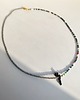 chokery Asymetryczny Choker z kwarcem tytanowym