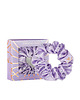 akcesoria dla niej CRYSTALLOVE Gumka do włosów z jedwabiu z kryształkami - lilac