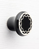 gałki do mebli Ceramiczna gałka do mebli czarna, wz.4
