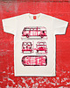 t-shirty męskie koszulka VOLKSWAGEN TRANSPORTER T 1 RED tshirt