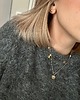 chokery Delikatny choker w kolorze ciemnego złota i brązu z dodatkiem perełek