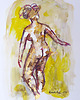 obrazy Lilka 56 - akwarela 16x24 cm unikat