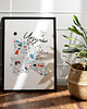plakaty Warszawa Mapa Ursynów plakat 50x70 cm