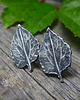kolczyki wire wrapping "Listeczkowo" vol.II