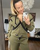 bluza z kapturem damska Bluza Line Khaki