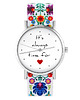 zegarki damskie Zegarek - Time for love - folk biały, nato
