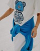t-shirt damskie T-shirt oversize Blue Teddy dla mamy cream