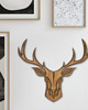 Ozdoby na ścianę Jeleń drewniany boho- nowoczesna dekoracja ścienna 3d