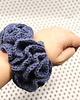 gumki do włosów Frotka do włosów scrunchie gumka szydełkowa jeans