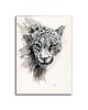 grafiki i ilustracje Obraz ręcznie malowany "Gepard"