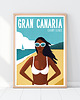 plakaty Gran Canaria, Wyspy Kanaryjskie, plakat, plaża