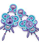 kolczyki soutache Kolorowe boho kolczyki