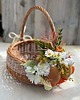 koszyki wielkanocne Wielkanocny koszyczek na święconkę, koszyczek ze stokrotkami