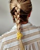gumki do włosów Gumka jedwabna, scrunchie, frotka lemon aura MINI
