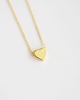 złote naszyjniki 16k Gold Plated Matt Heart Necklace