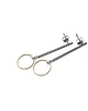 kolczyki srebrne Stick /ring silver and gold/  alloys collection