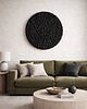 obrazy Okrągły czarny obraz strukturalny