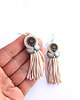 kolczyki soutache Vira S - kolczyki etno, srebro