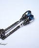 kolczyki wire wrapping Krokodyle łzy   -kolczyki