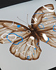 grafiki i ilustracje Motyl geometryczny - beżowy