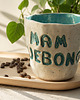 kubki Ceramiczny kubek handmade z napisem "MAM WYJEBONGO"
