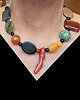 korale Ekskluzywny naszyjnik z mixu minerałów modny elegancki handmade PREZENT lux