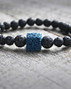 biżuteria męska męska bransoletka :: black & blue LAVA