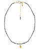 chokery CHOKER VERA z kyanitem i literką - pozłacany