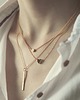 złote naszyjniki 16k Gold Plated Heart Necklace