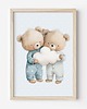 obrazy i plakaty do pokoju dziecięcego Plakat Na Ścianę Dla chłopca Niebieskie misie nr. 14