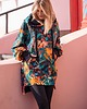 bluza z kapturem damska Bluza oversize Nina wzór malarski