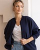 bluza bez kaptura damska Bomberka Sporty Chic Granat