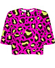t-shirt damskie DR.CROW T-shirt Krótki CROP Panterka Pink