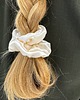 gumki do włosów Jedwabna scrunchie gumka frotka midi szampańska